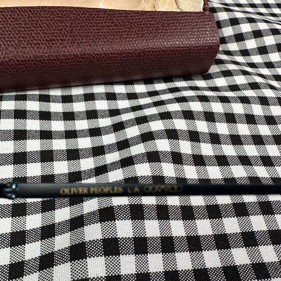 Oliver Peoples Pollack Eyeglasses Dark Blue Tortoise Round Frame OV 5358 - Picture 5 of 7